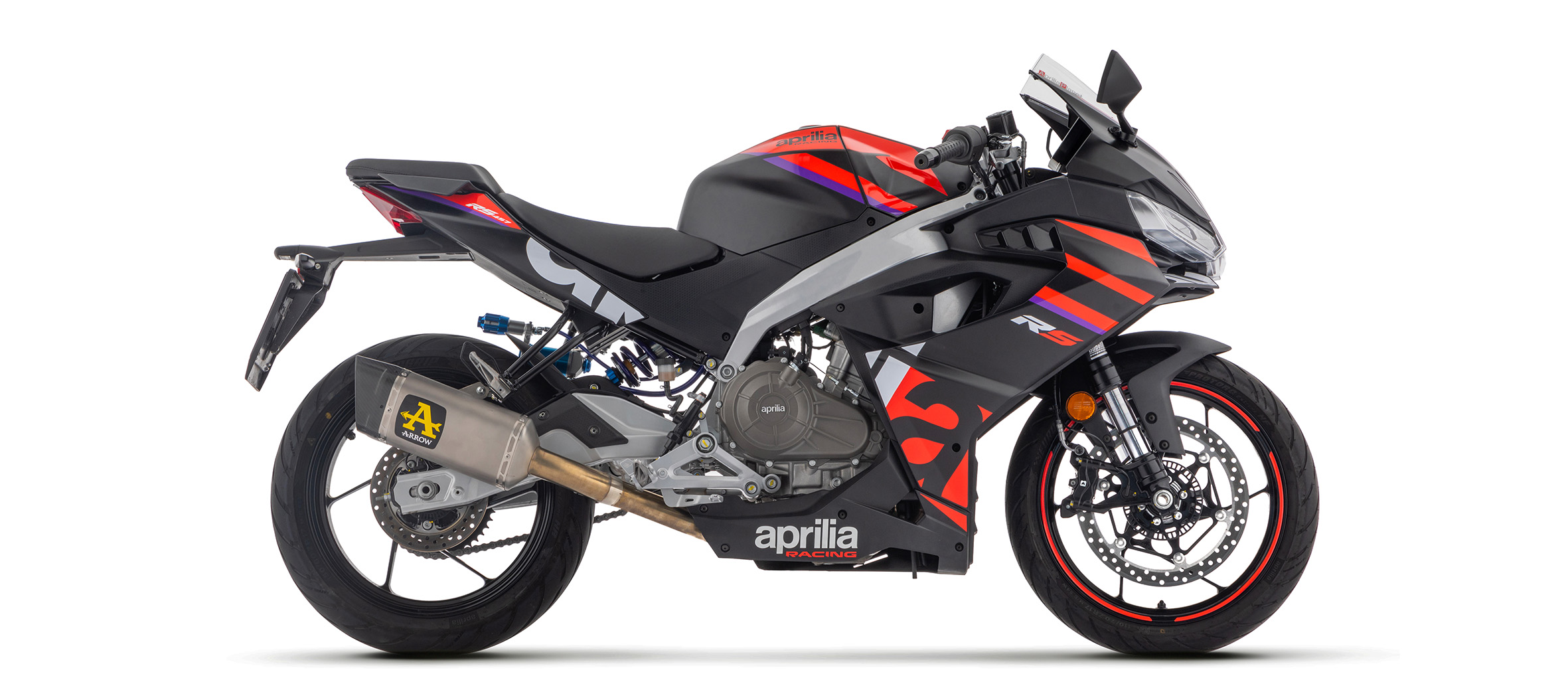 Arrow Full Exhaust System with Pista Titanium Silencer - Aprilia